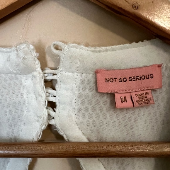 Anthropoligie x Not So Serious by Pallavi Mohan Deep-V Mini Dress Size Medium - Picture 6 of 11